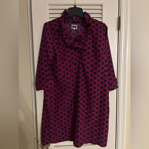 Mud Pie Red and Navy dress